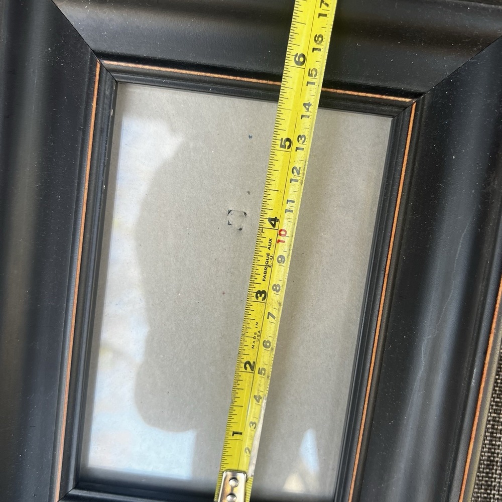 Hobby Lobby Black Distressed 4x6 Photo Frame Wide Molded Beveled Edge MDF - Picture 6 of 6